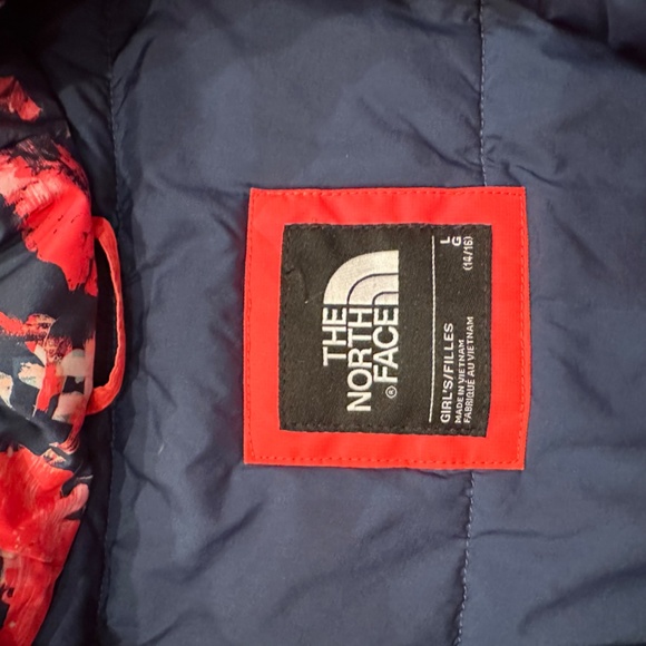 The North Face pink and navy jacket (jr 14-16) - Picture 3 of 5